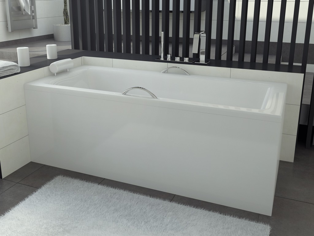 BESCO Obdélníková vana TALIA Nožičky k vaně S nožičkami, Rozměr vany 110 × 70  VANTAL11+OLVPINOZ