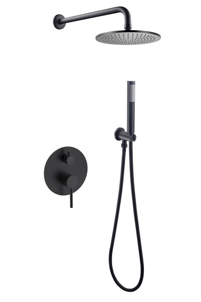 BESCO Podomítkový sprchový set DECCO/ILLUSION I/VEO Černá BABPDIICZ