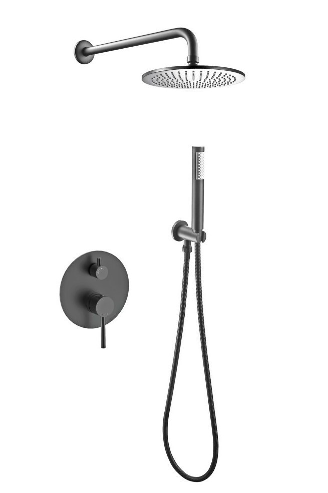 BESCO Podomítkový sprchový set DECCO/ILLUSION I/VEO Grafitová BABPDIIGR