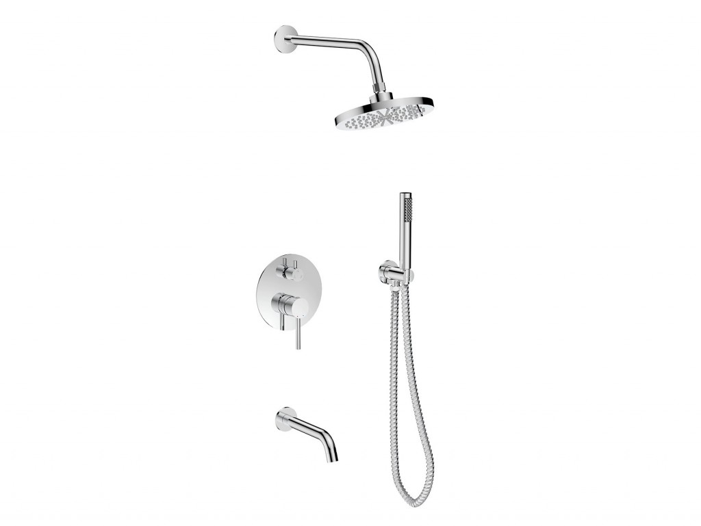 BESCO Podomítkový sprchový set VEO chrom BABPVCH