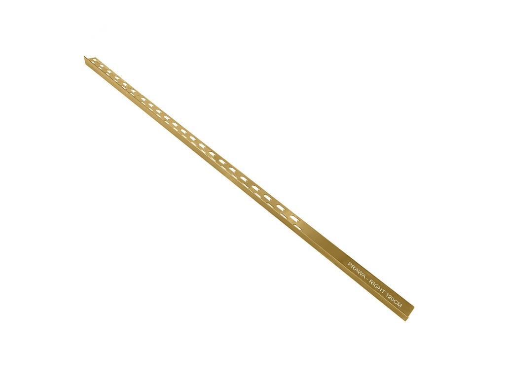 BESCO Spádová lišta NEO GOLD Barva Zlatá, Materiál Nerez, Rozměr A 120, Varianta Pravá ZLLSN120PZL