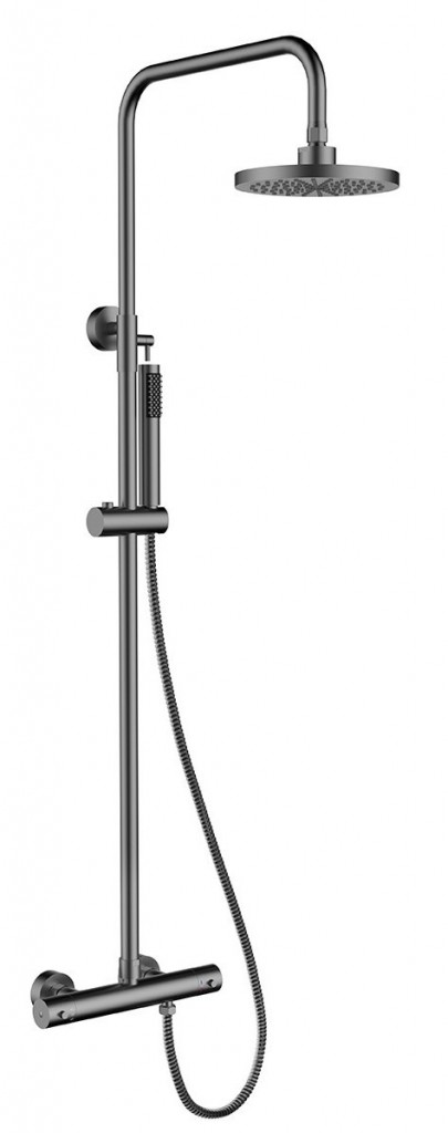 BESCO Termostatický nástěnný set DECCO/ILLUSION grafitová BABPDITGR