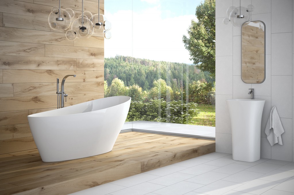 BESCO Volně stojící vana KEYA bílá Rozměr vany 165 × 70  VANSAP16W