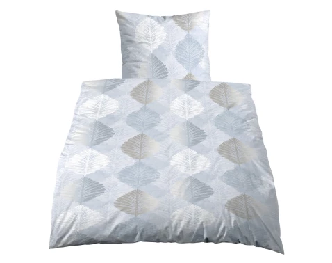 Biber povlečení Podzimní listí, světle modré