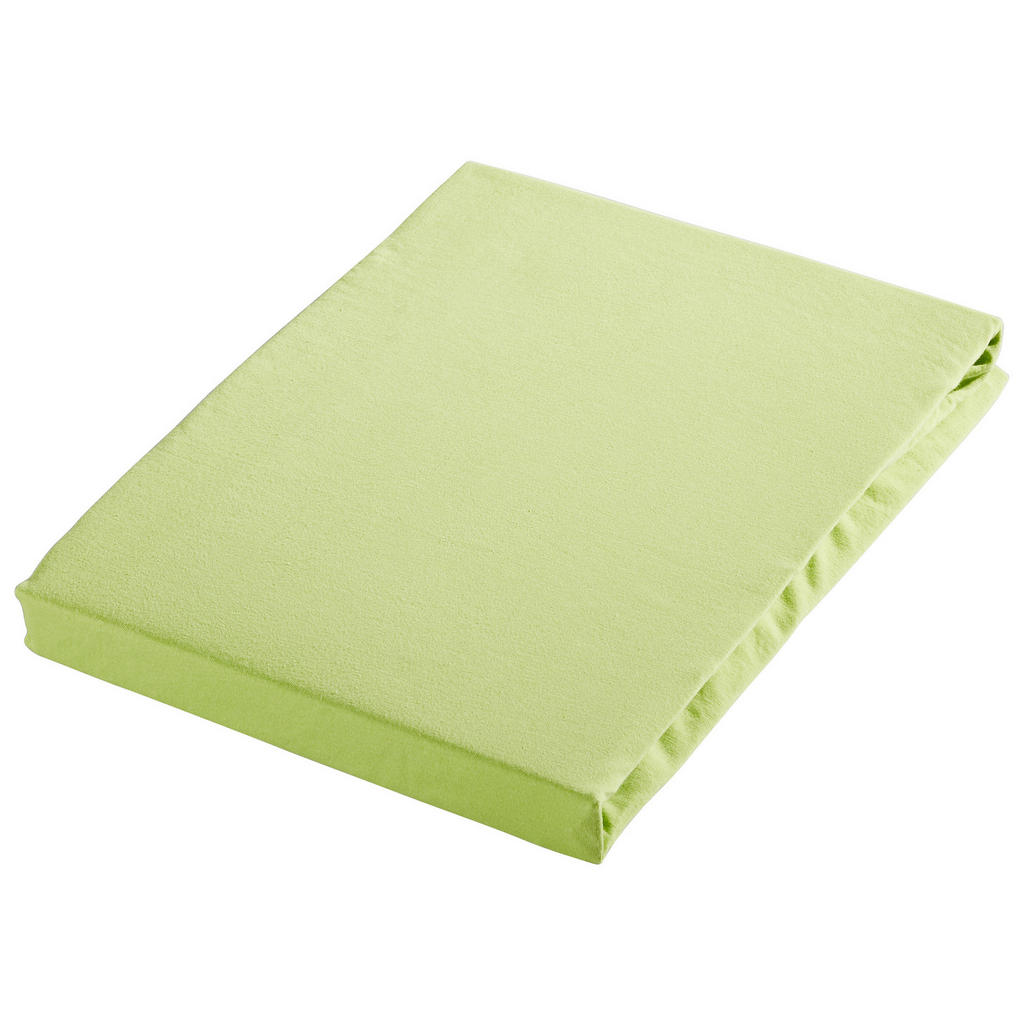 Bio:Vio ELASTICKÉ PROSTĚRADLO, žerzej, světle zelená, 100/200 cm