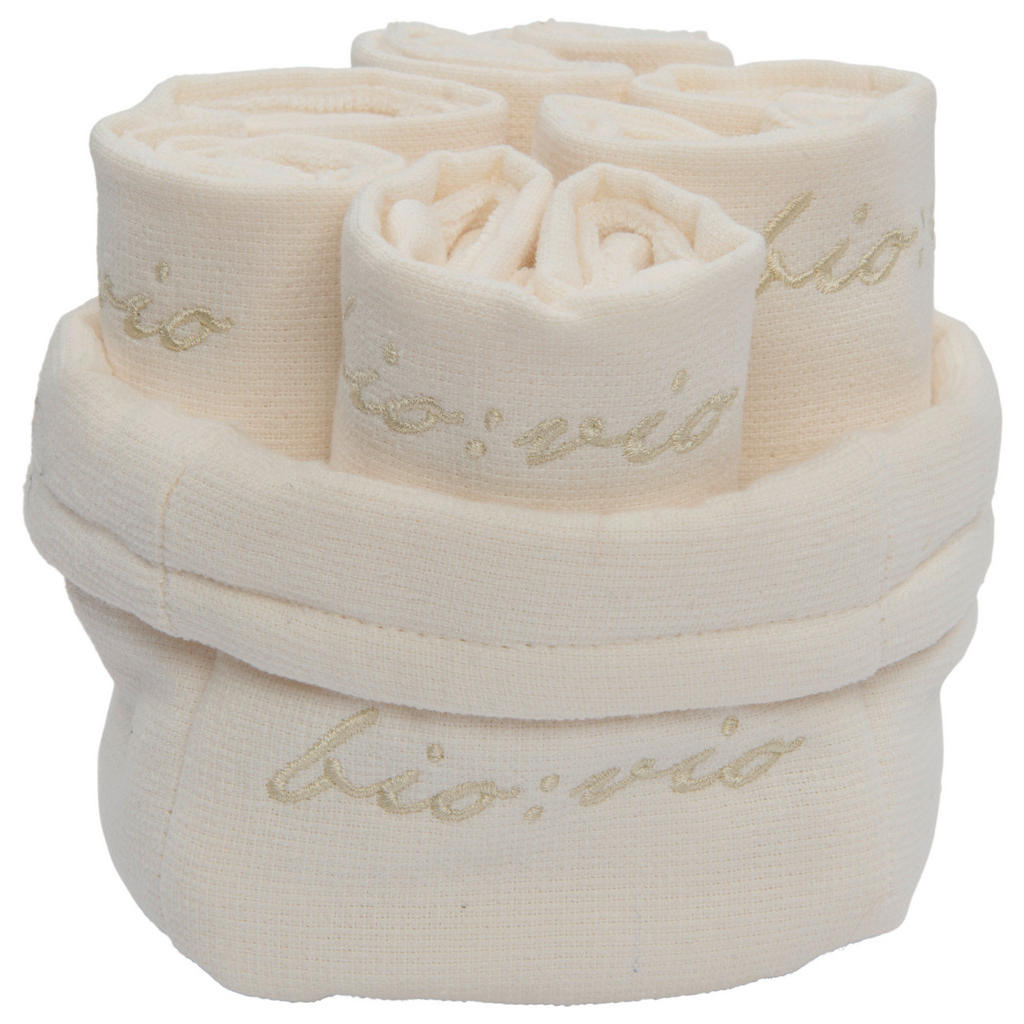 Bio:Vio SADA RUČNÍKŮ NA OBLIČEJ, 30/30 cm, bílá