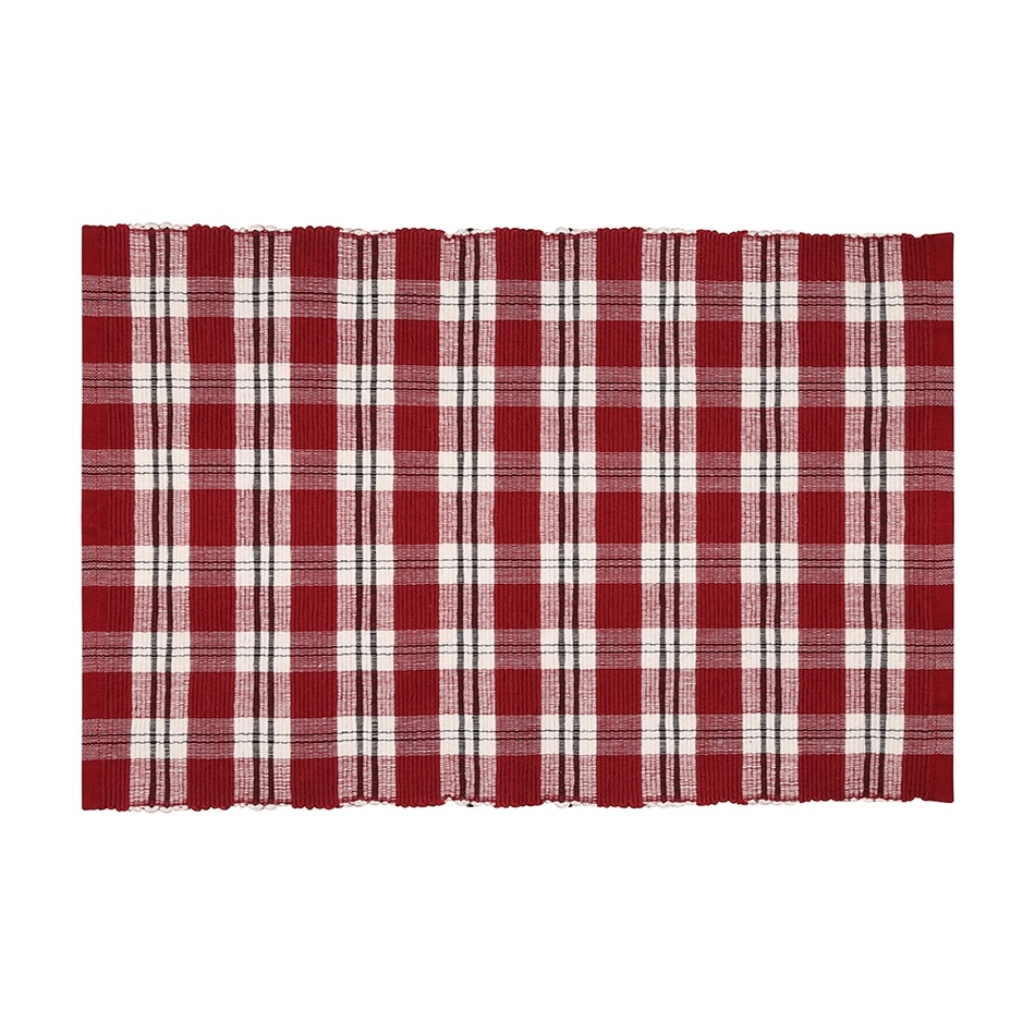 Boma Trading Prostírání Happy check vínová/černá, 30 x 45 cm