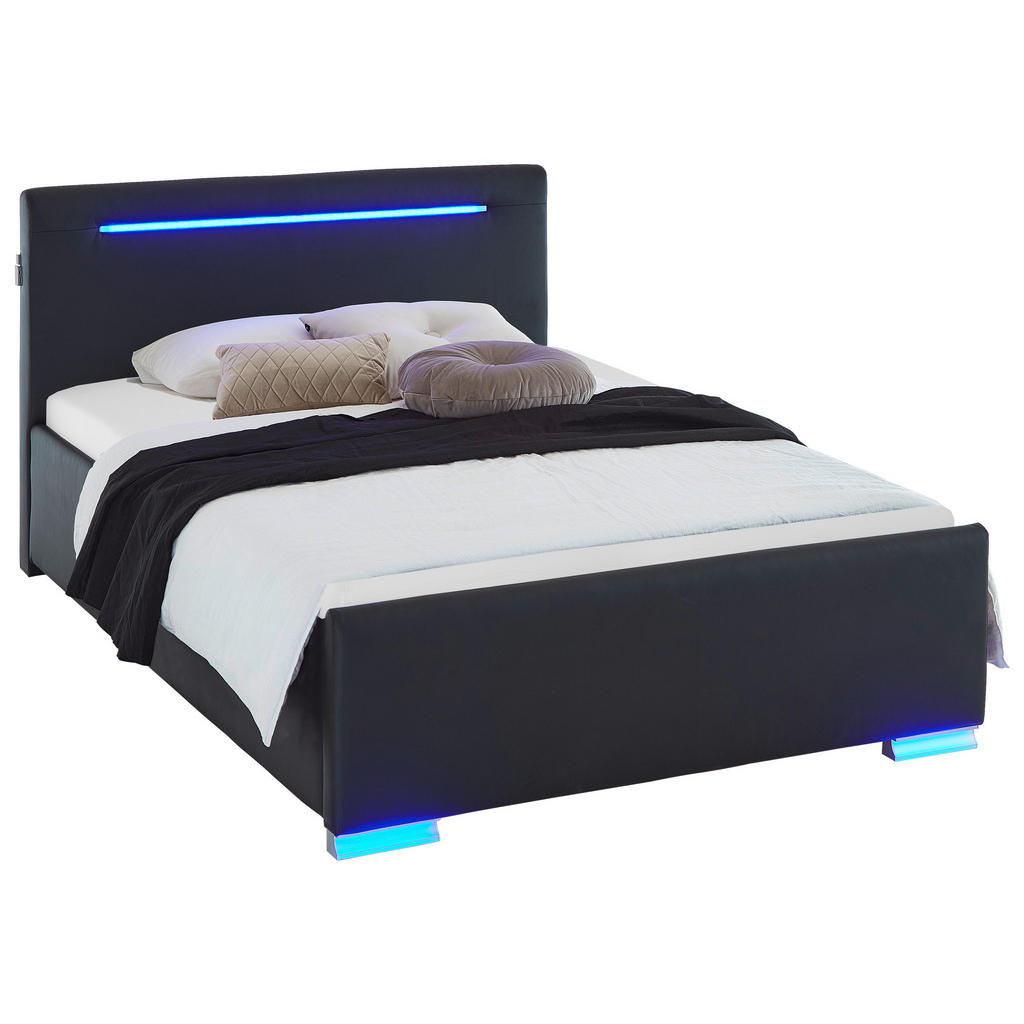 Boxxx ČALOUNĚNÁ POSTEL, 140/200 cm černá