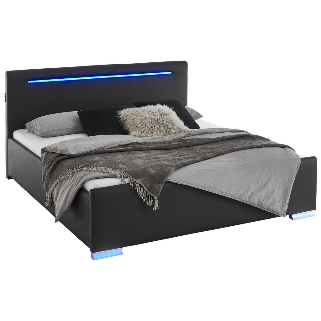 Boxxx ČALOUNĚNÁ POSTEL, 180/200 cm, černá 1