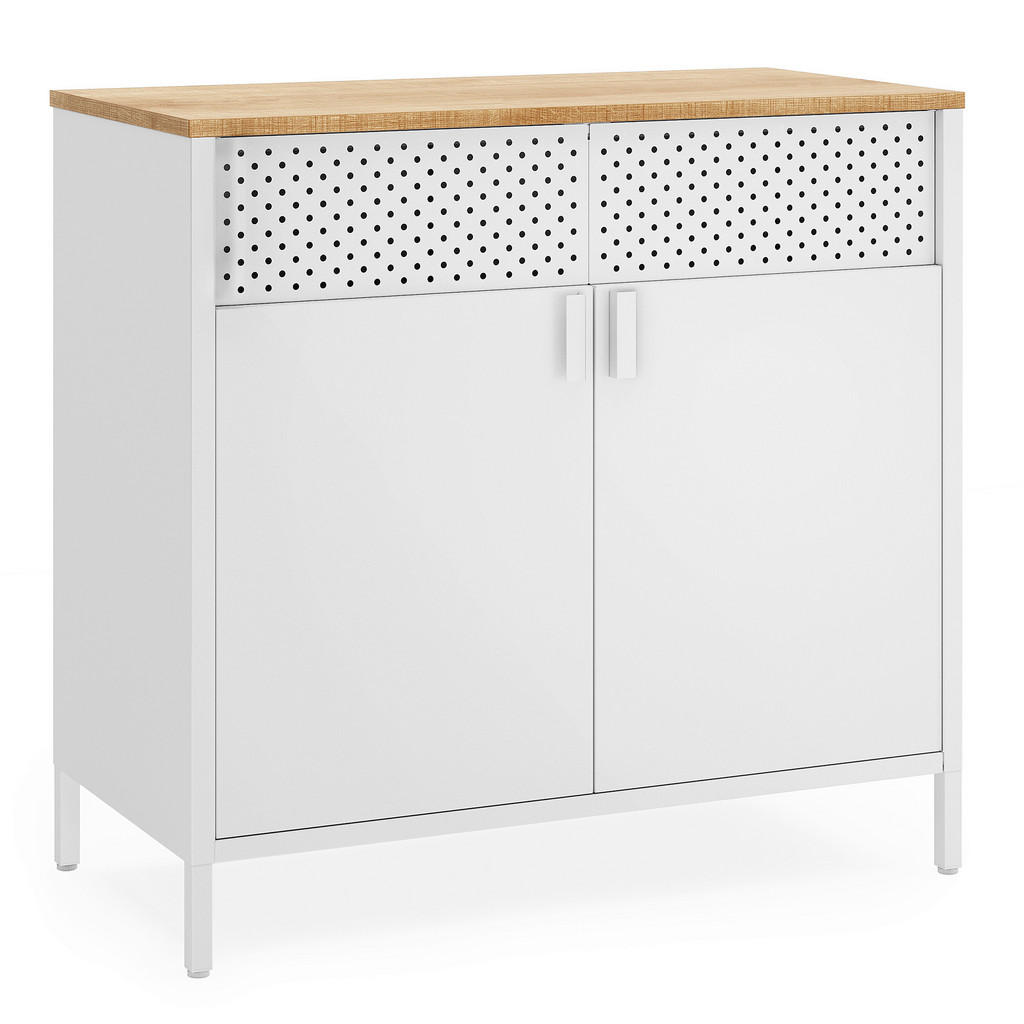 Boxxx KOMODA, bílá, béžová, 80/76/40 cm