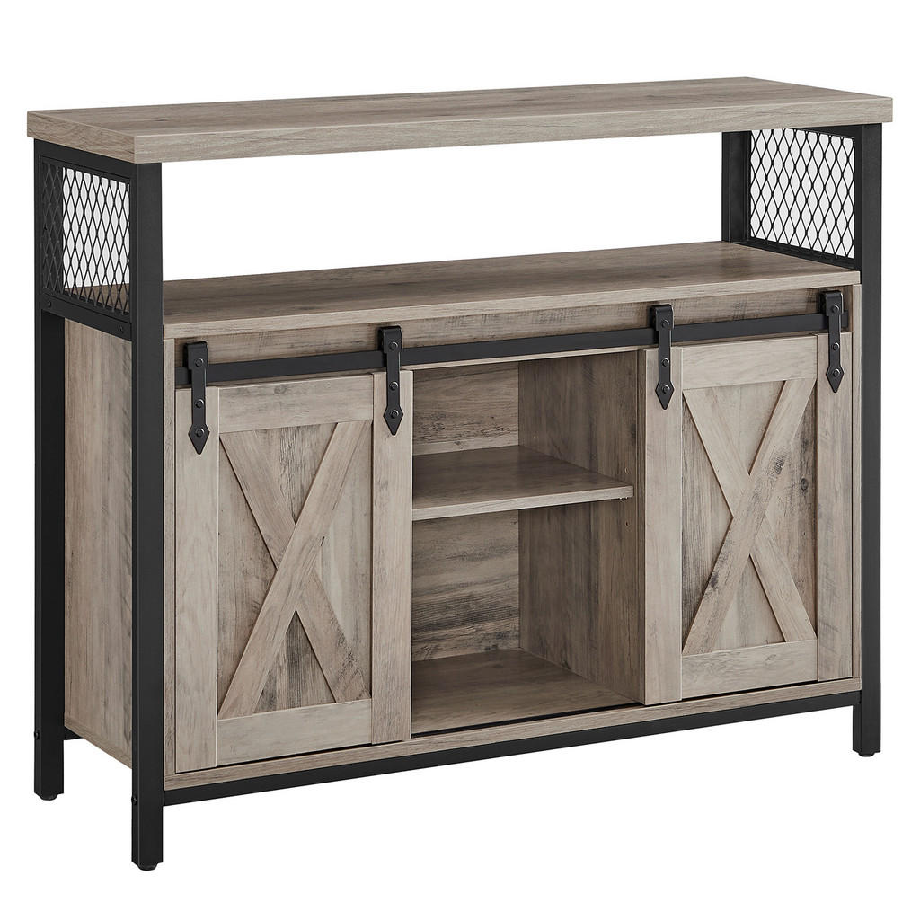 Boxxx KOMODA, černá, šedavě hnědá, 100/80/33 cm