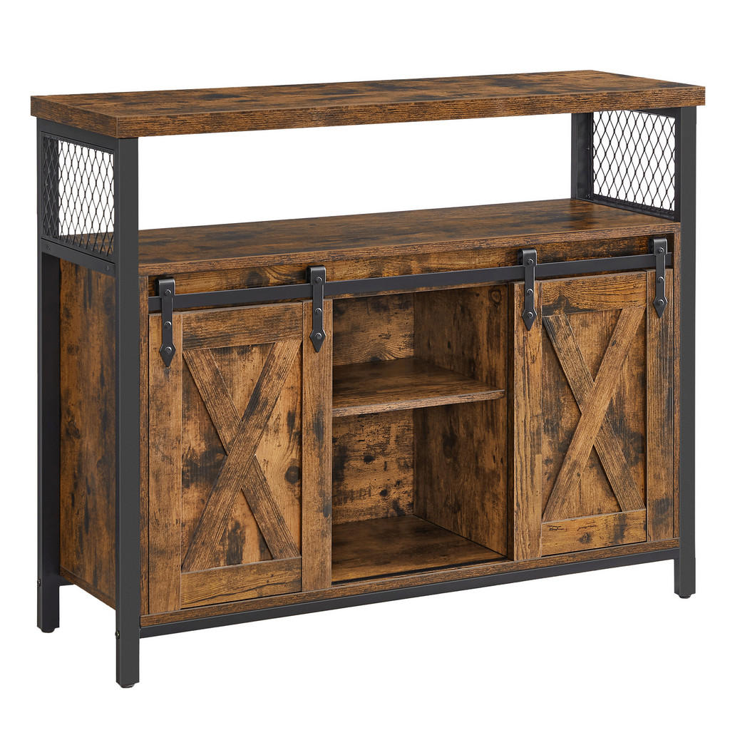 Boxxx KOMODA, hnědá, černá, 100/80/33 cm 1