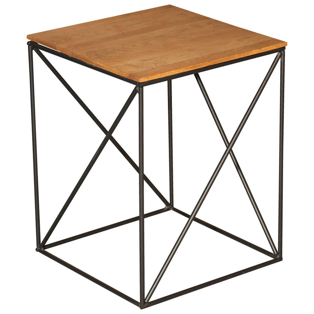 Boxxx ODKLÁDACÍ STOLEK, divoký dub, černá, divoký dub 1