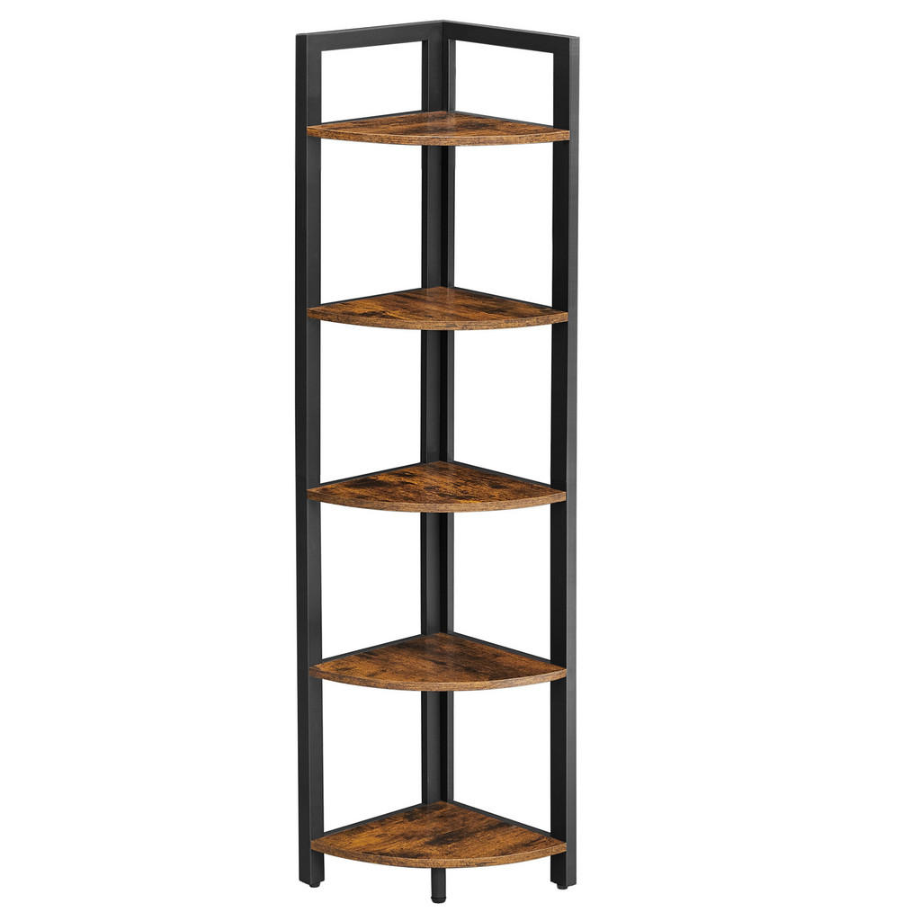Boxxx ROHOVÝ REGÁL, hnědá, černá, uhlíková ocel, 30/150/30 cm
