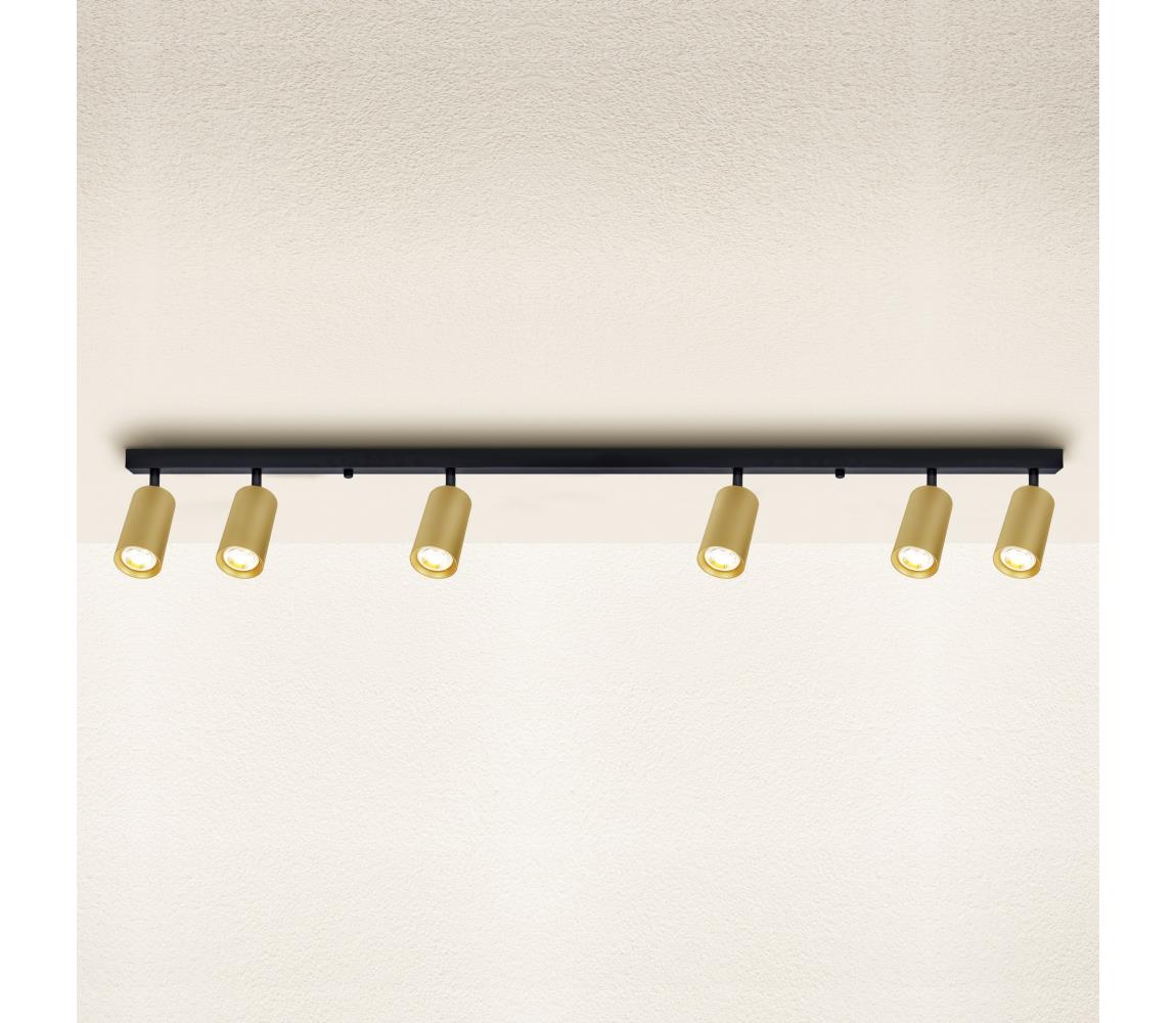 Brilagi - Bodové svítidlo SELE GOLDEN 6xGU10/30W/230V černá/zlatá WO-C9-OEM
