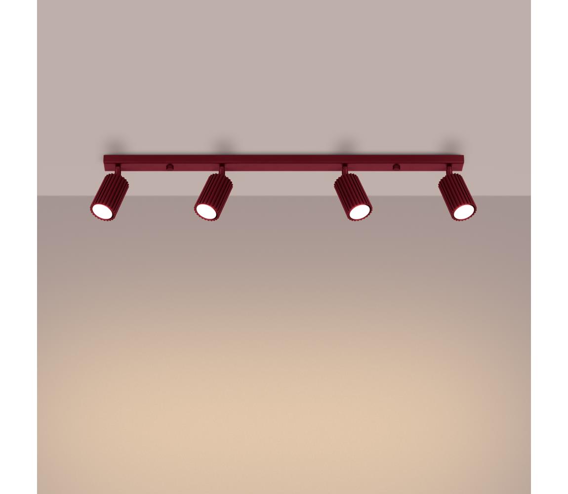 Brilagi - LED Bodové svítidlo CRESTO 4xGU10/10W/230V burgundy BR.1924