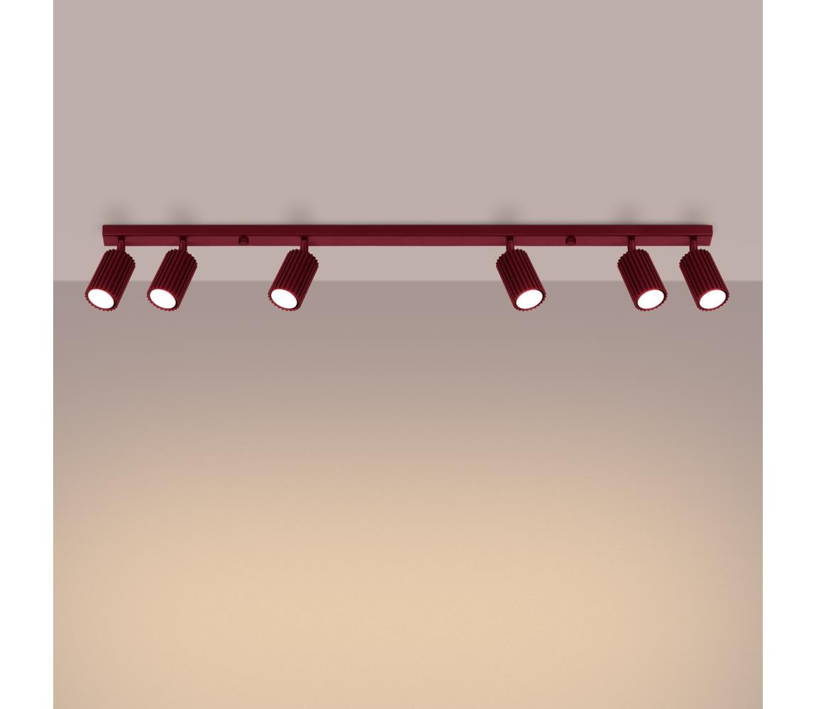 Brilagi - LED Bodové svítidlo CRESTO 6xGU10/10W/230V burgundy BR.1925