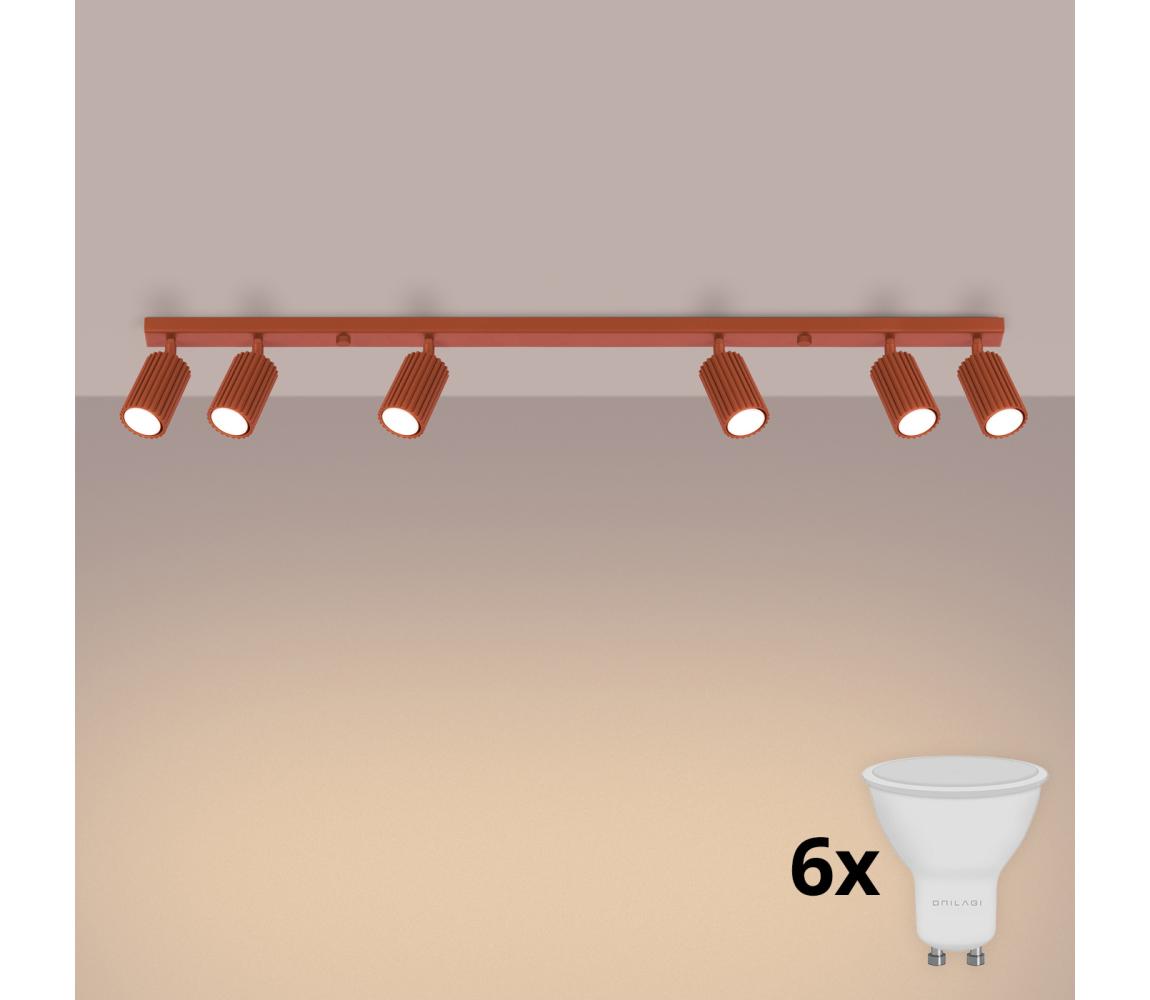 BRILAGI - LED Bodové svítidlo CRESTO 6xGU10/10W/230V oranžová BR.1642