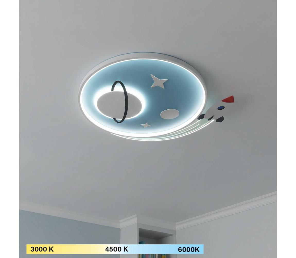 BRILAGI -LED Dětské stropní svítidlo STARSHIP LED/64W/230V 3000/4500K modrá BR1878/2
