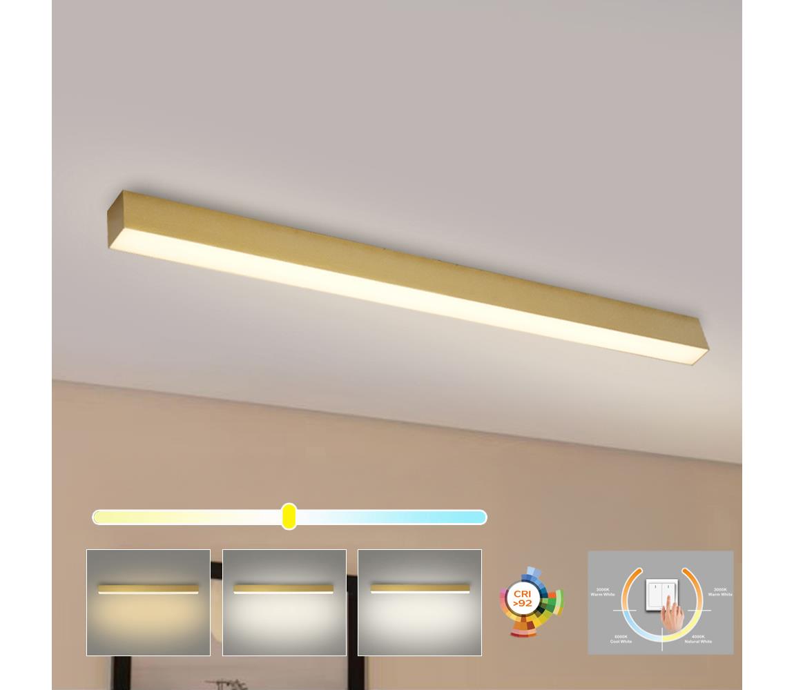Brilagi - LED Koupelnové stropní svítidlo SLEEKLINE LED/40W/230V zlatá IP44 BRI474
