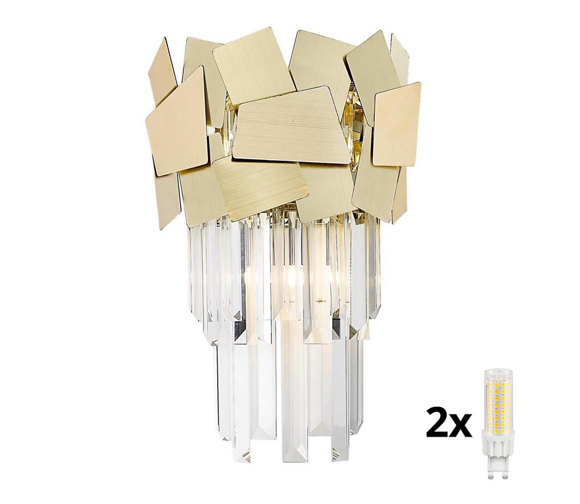 Brilagi - LED Křišťálové nástěnné svítidlo MIRAGE 2xG9/42W/230V BG-W0506-02A-B5E3