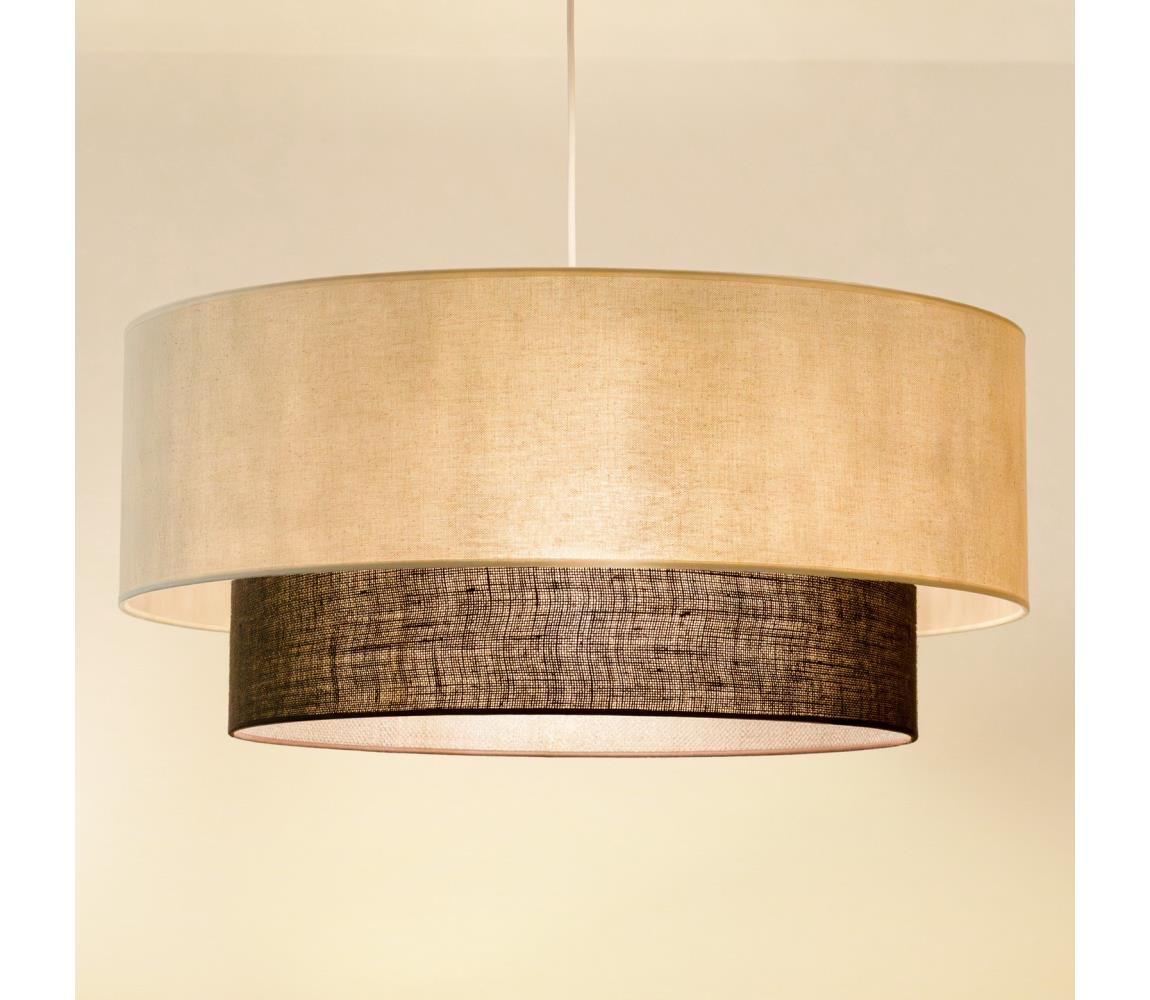 Brilagi - LED Lustr na lanku BOHO STYLE 3xE27/15W/230V pr. 60 cm krémová/hnědá 8590828027980