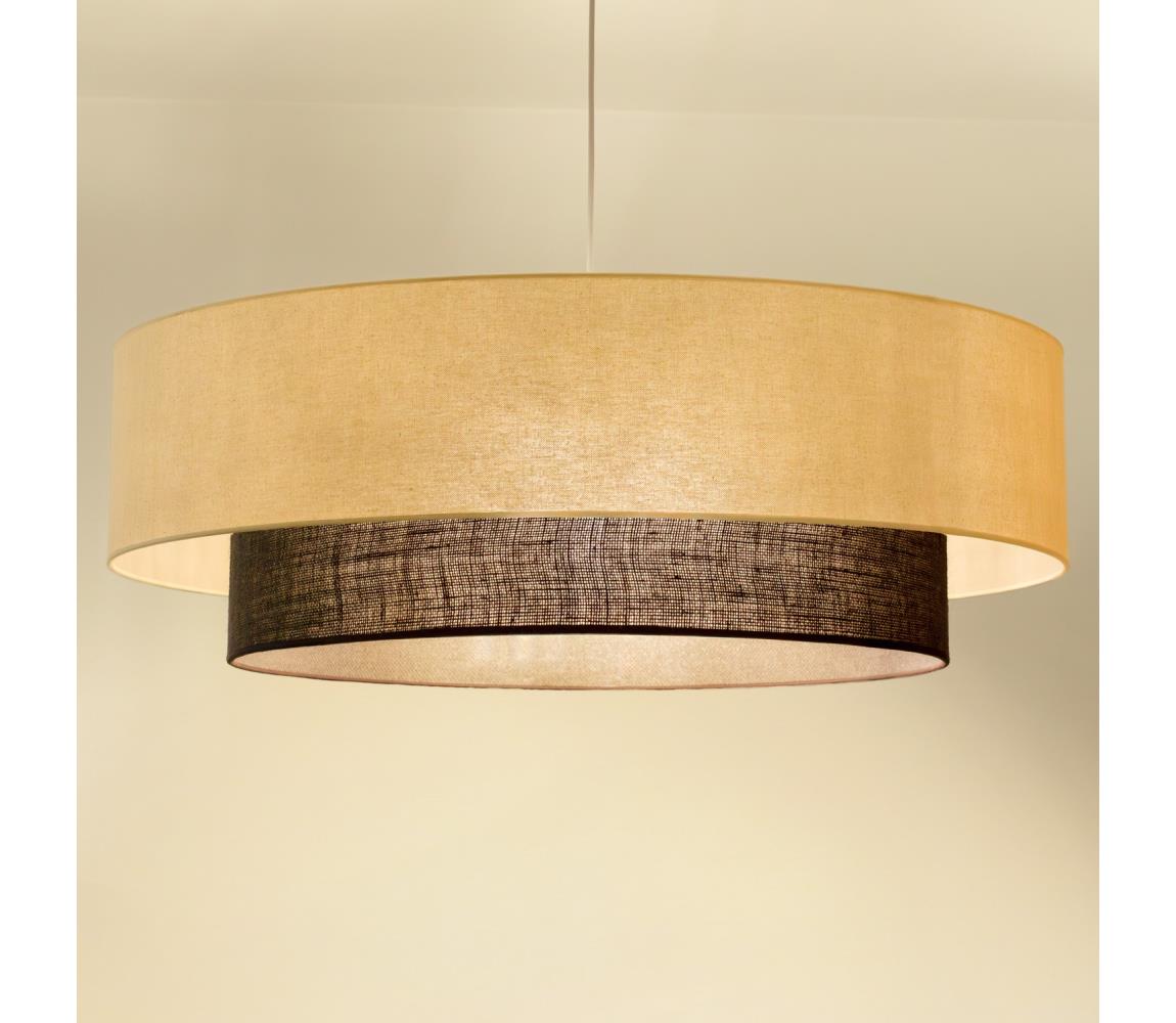 Brilagi - LED Lustr na lanku BOHO STYLE 3xE27/15W/230V pr. 80 cm krémová/hnědá 8590828028017
