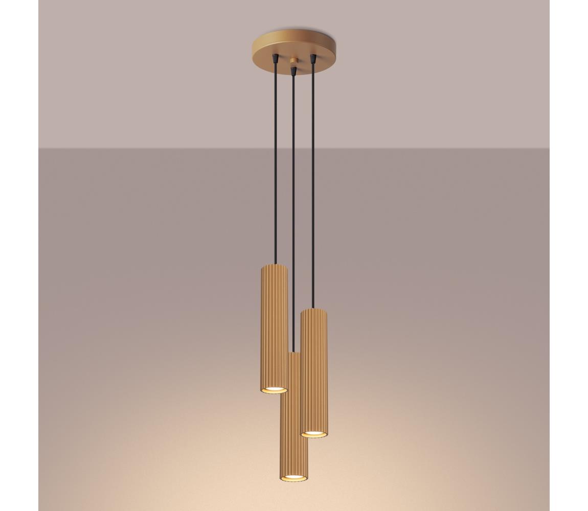 Brilagi - LED Lustr na lanku CRESTO 3xGU10/10W/230V zlatá BR.1557