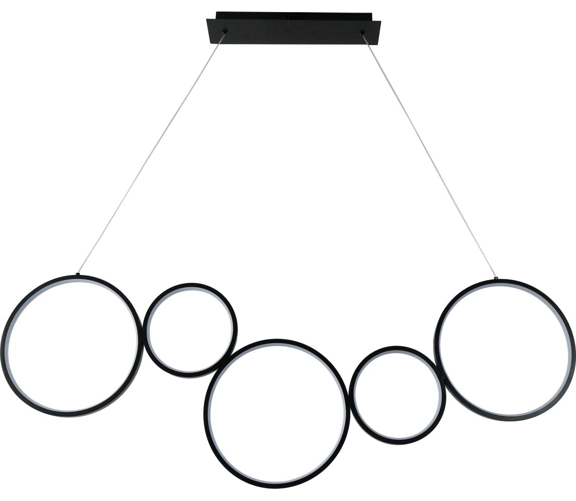 Brilagi - LED Lustr na lanku ECHO LED/60W/230V 4000K 100 cm černá BRMDX1343