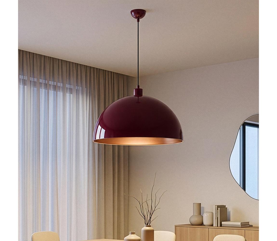 Brilagi - LED Lustr na lanku METALO 1xE27/40W/230V pr. 60 cm burgundy/měděná 118OPV1124