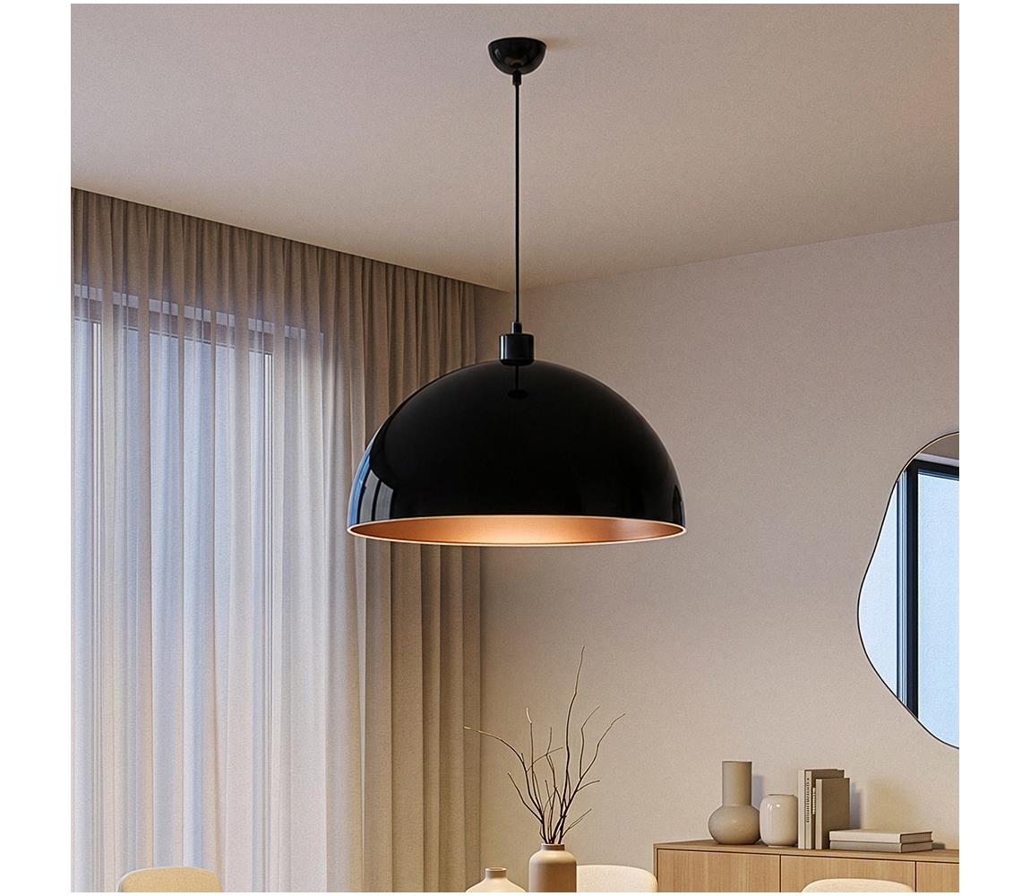 Brilagi - LED Lustr na lanku METALO 1xE27/40W/230V pr. 60 cm černá/měděná 118OPV1122