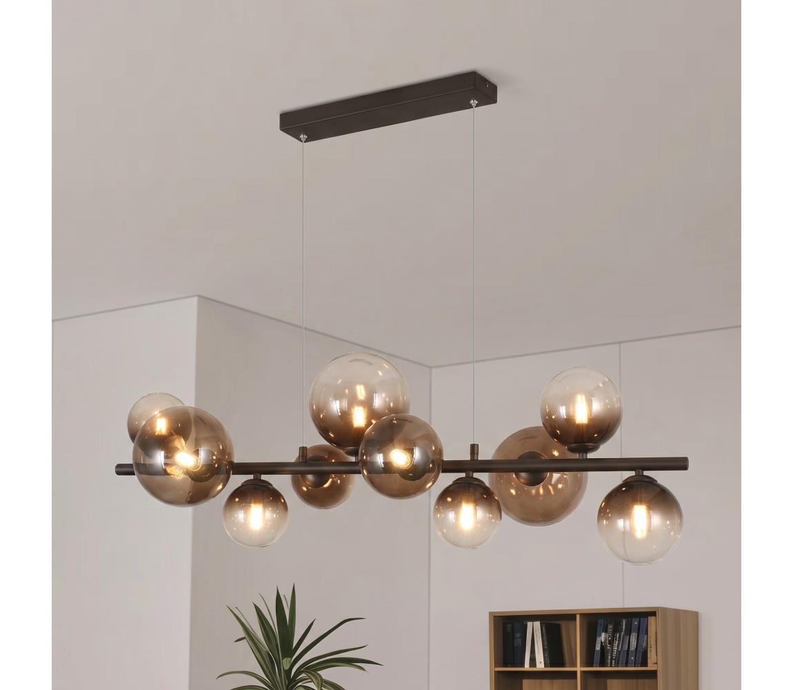 Brilagi - LED Lustr na lanku MILLA 10xG9/3W/230V hnědá/kouřová hnědá 7010-10CC