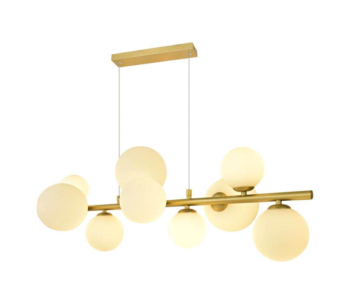 Brilagi - LED Lustr na lanku MILLA 10xG9/3W/230V zlatá/bílá 7010-10GW