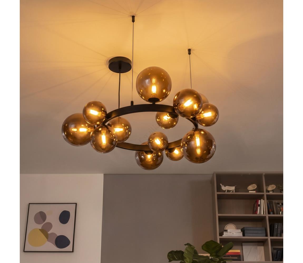 Brilagi - LED Lustr na lanku MILLA 15xG9/3W/230V hnědá/kouřová hnědá 6010-15CC