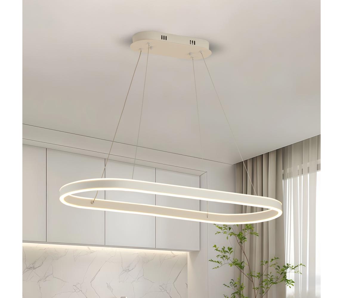 Brilagi - LED Lustr na lanku PONDIE LED/45W/230V 80x30 cm bílá BRI463