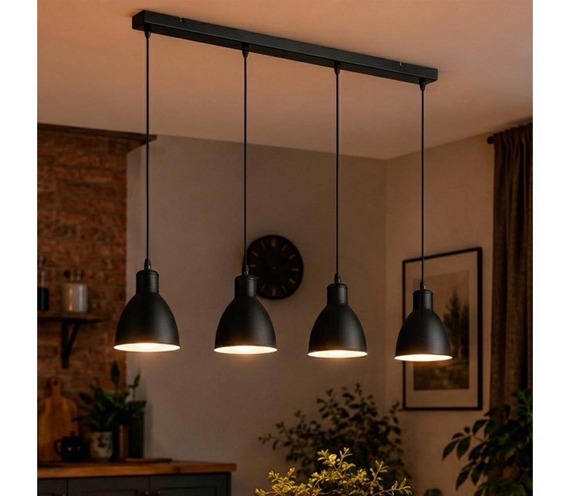 Brilagi - LED Lustr na lanku RIDDY 4xE27/60W/230V černá 8590828039204