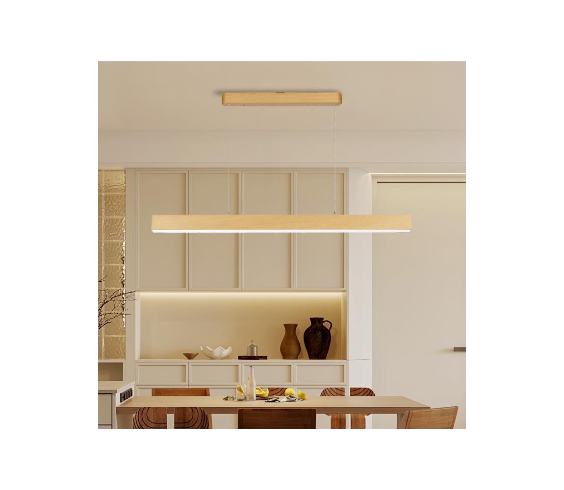Brilagi - LED Lustr na lanku SLEEKLINE LED/40W/230V 3000/4500/6000K dekor dubu BRI360