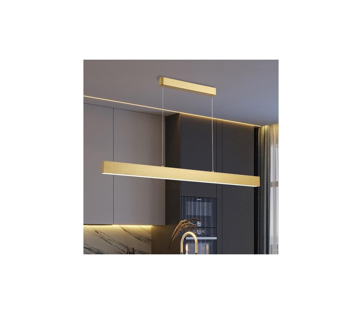 Brilagi - LED Lustr na lanku SLEEKLINE LED/40W/230V 3000/4500/6000K zlatá BRI108