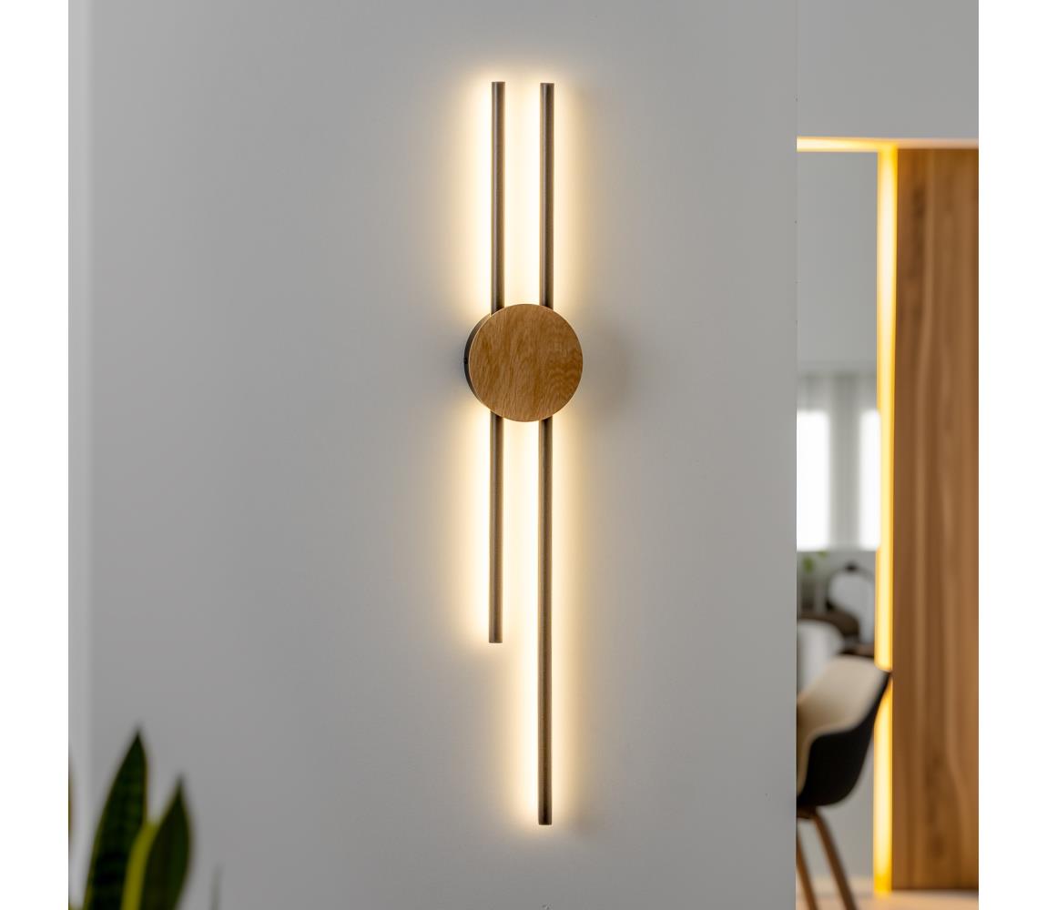 Brilagi - LED Nástěnné svítidlo WOODY COLLINE LED/15W/230V 80 cm dub 8590828607373