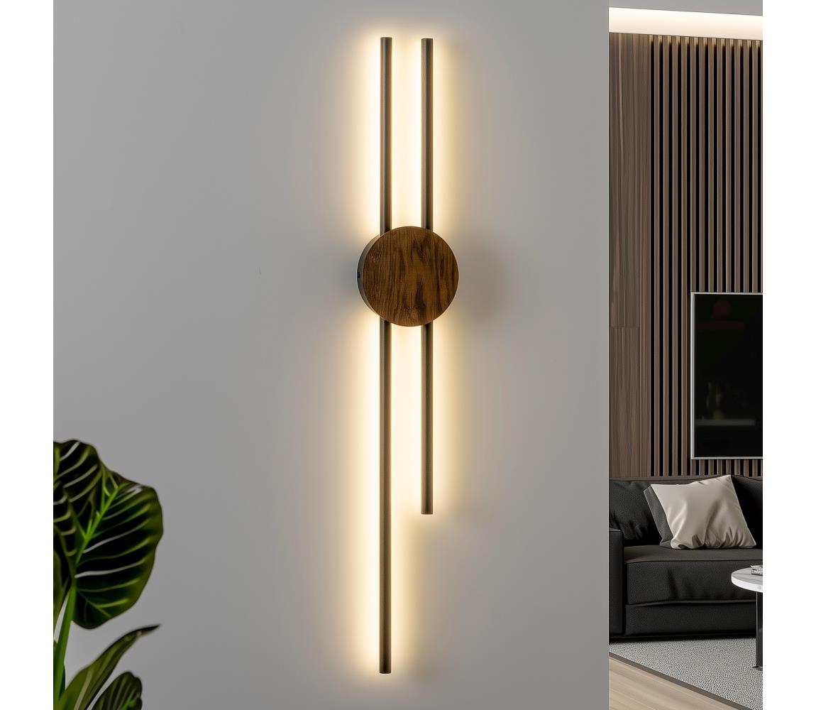 Brilagi - LED Nástěnné svítidlo WOODY COLLINE LED/15W/230V 80 cm dub ořech 8590828607397