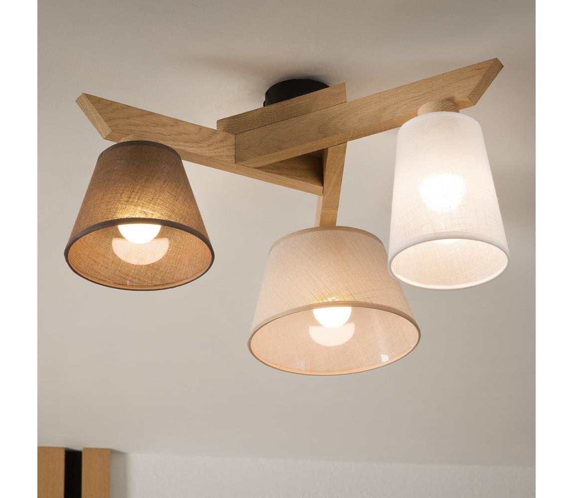 Brilagi - LED  Přisazený lustr ANTHONY 3xE14/40W/230V dub 8590828610687