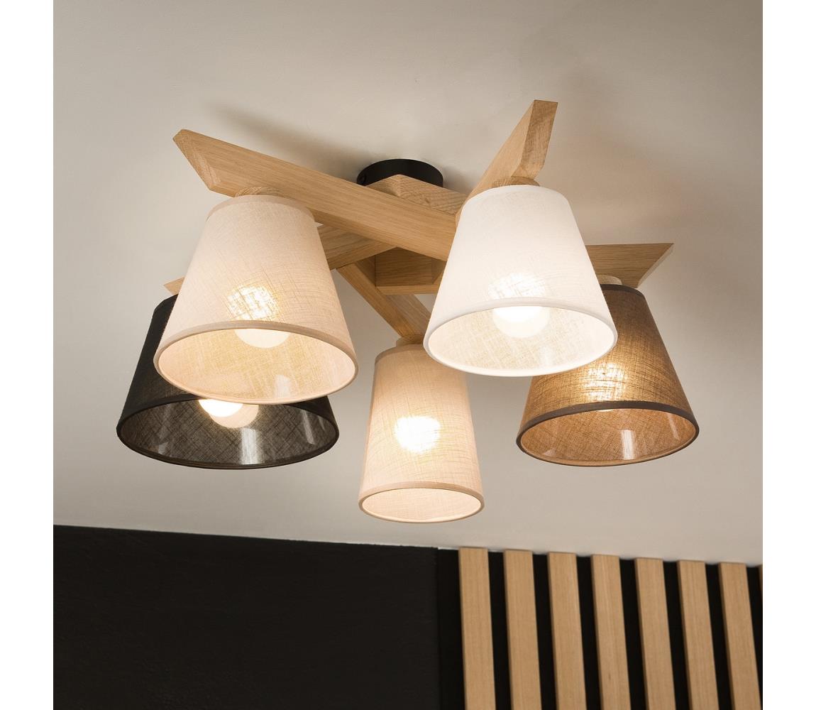 Brilagi - LED  Přisazený lustr ANTHONY 5xE14/40W/230V dub 8590828610823