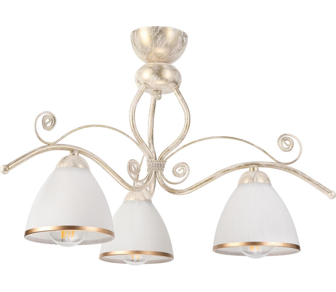 Brilagi - LED Přisazený lustr ANTICO 3xE27/60W/230V 3000K bílá patina 8590828036852