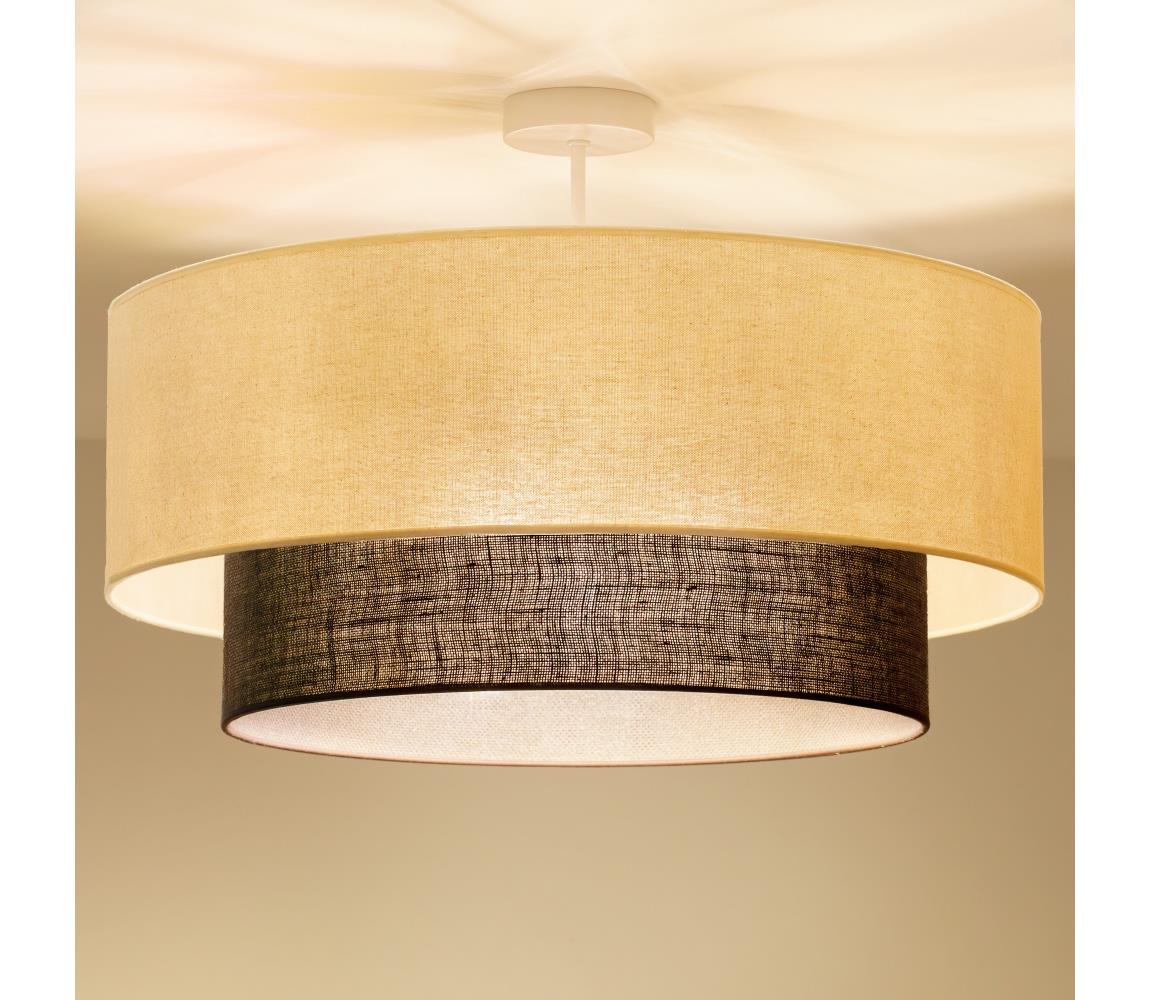 Brilagi - LED Přisazený lustr BOHO STYLE 3xE27/15W/230V pr. 60 cm krémová/hnědá 8590828027997