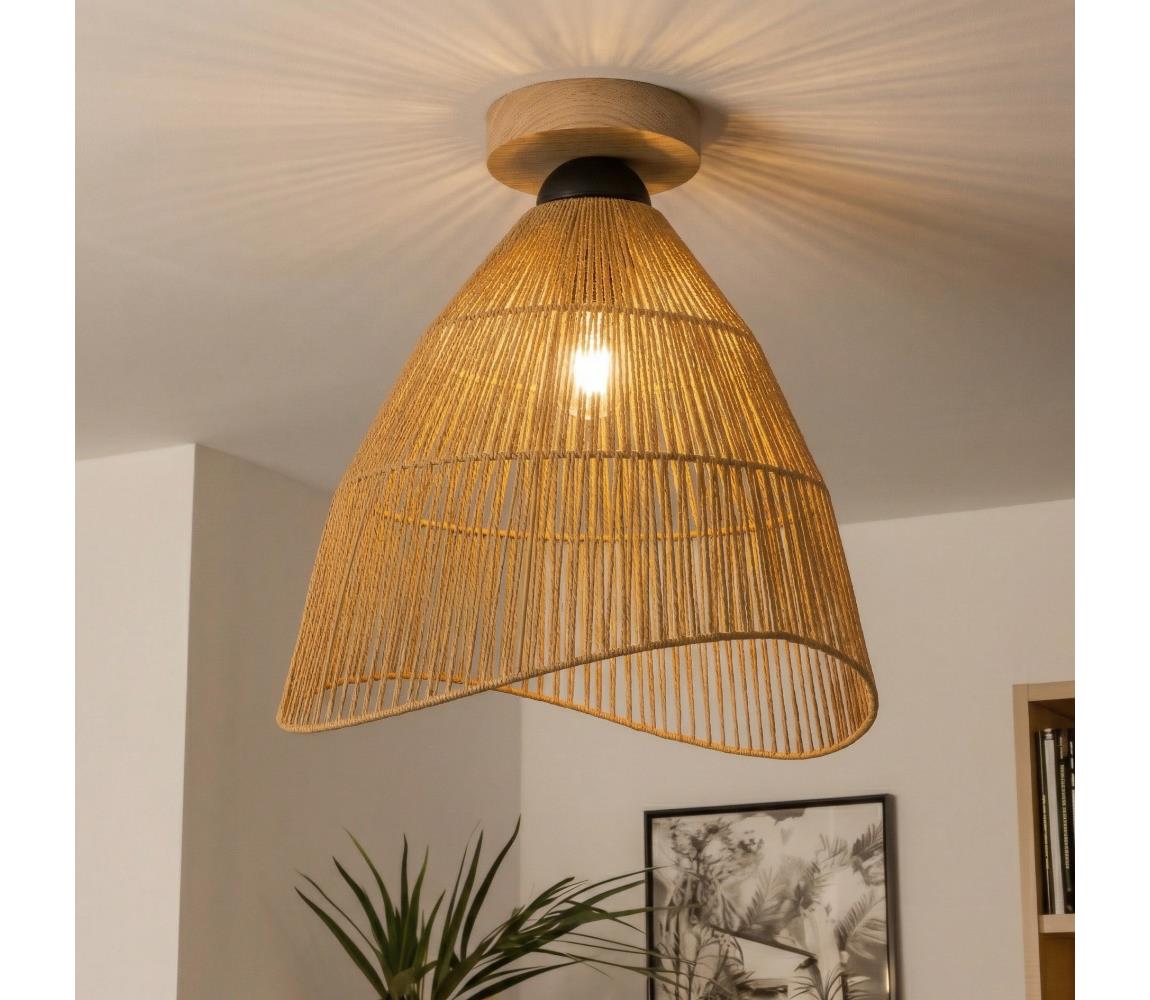 Brilagi - LED Přisazený lustr CERIA BOHO 1xE27/40W/230V pr. 70 cm hnědá/dub BG3985+EG781103