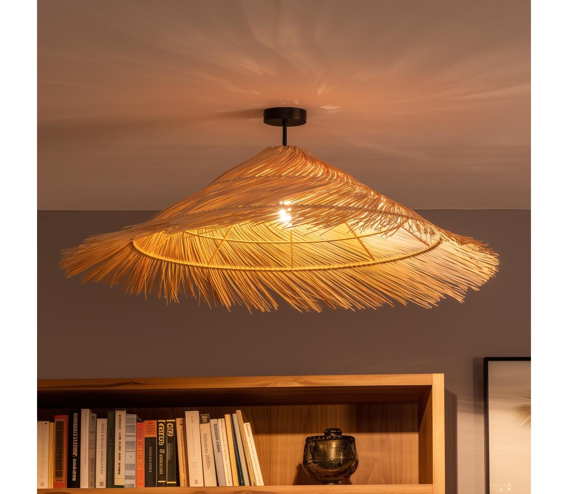 Brilagi - LED Přisazený lustr CERIA BOHO 1xE27/60W/230V pr. 100 cm černá/béžová BG3989+EG781137