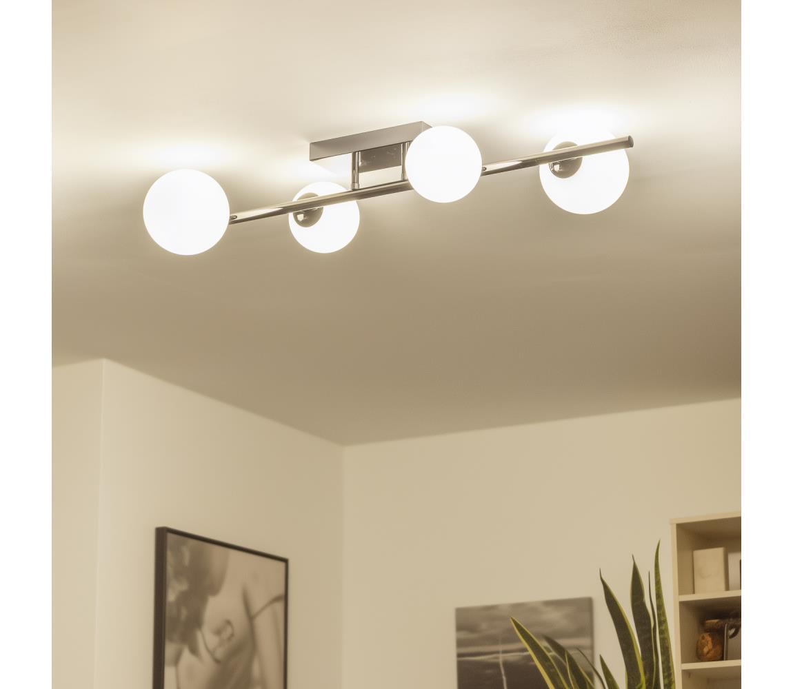 Brilagi - LED Přisazený lustr MILLA 4xG9/3W/230V černý chrom/bílá 7010-4CW