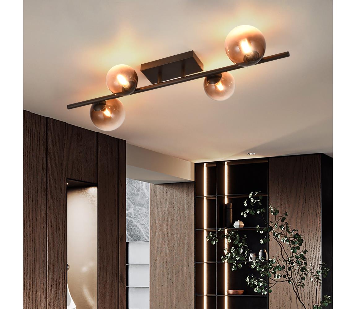 Brilagi - LED Přisazený lustr MILLA 4xG9/3W/230V hnědá/kouřová hnědá 7010-4CC