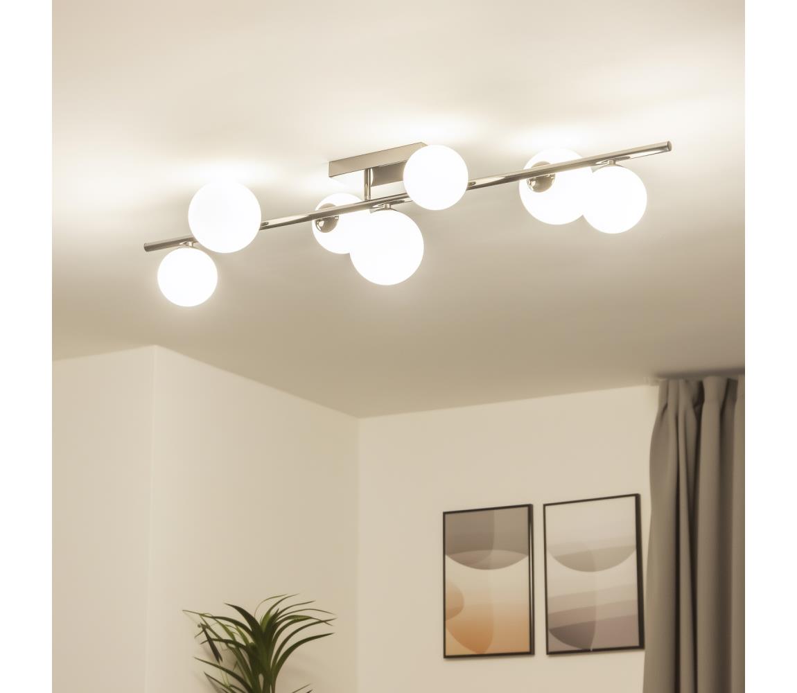 Brilagi - LED Přisazený lustr MILLA 7xG9/3W/230V černý chrom/bílá 7010-7CW