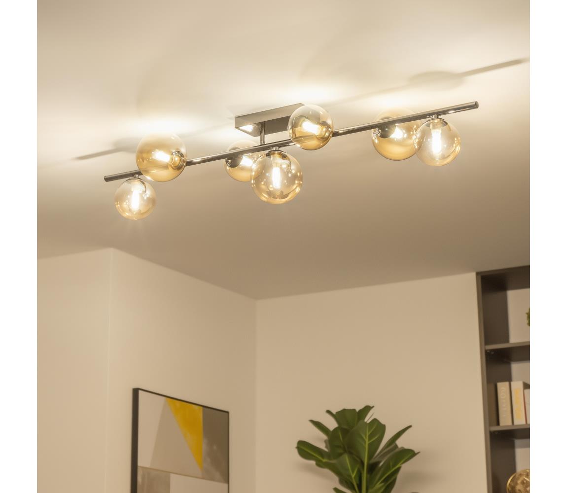 Brilagi - LED Přisazený lustr MILLA 7xG9/3W/230V černý chrom/zlatá 7010-7CA